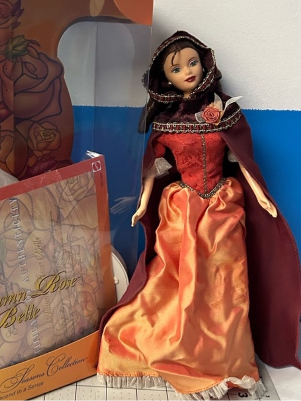 Disney Belle Autumn Rose Enchanted Seasons Mattel 2000 Beauty & the Beast
